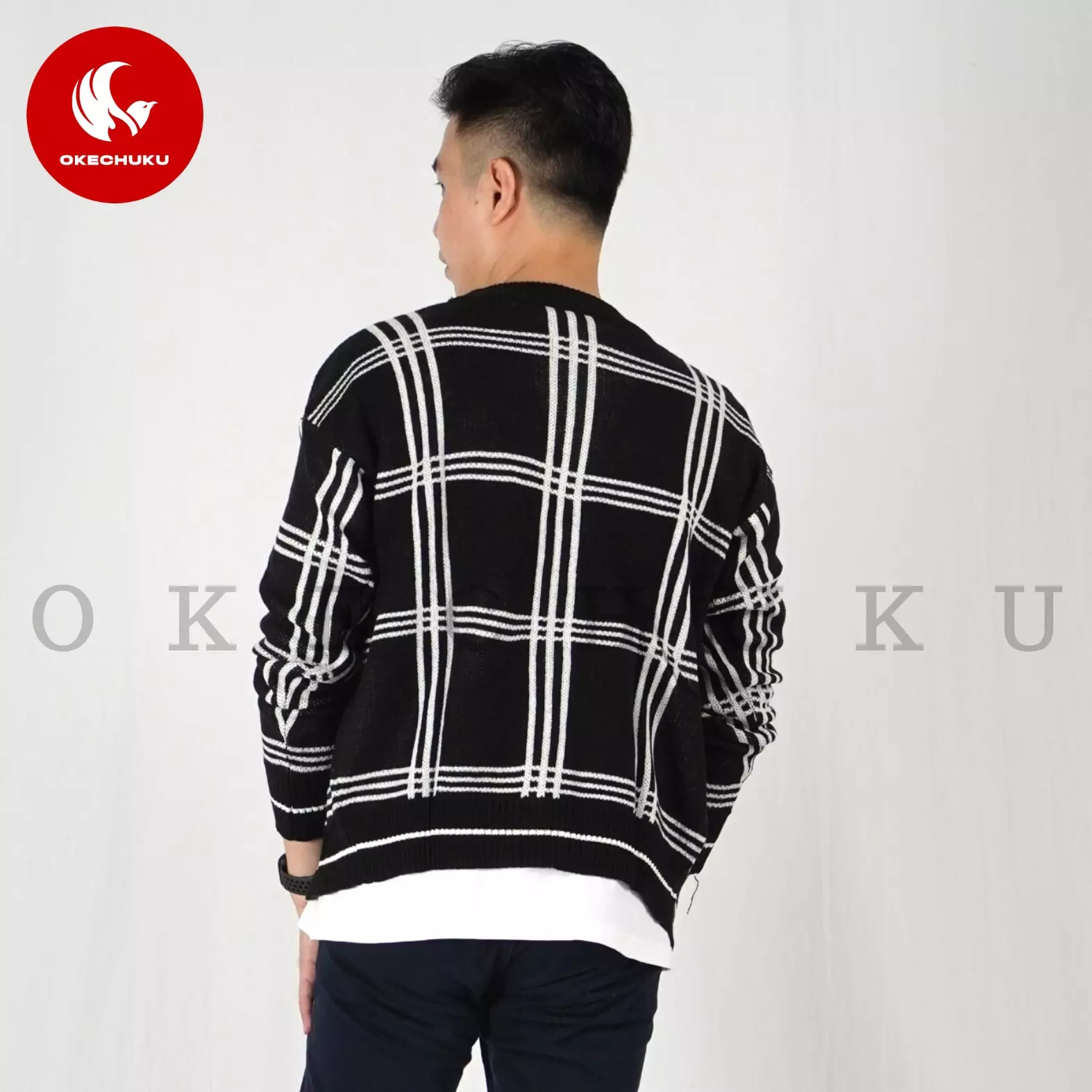  CARDIGAN MINGYU Outer Outwear Cardi Korea Kardigan - Hitam