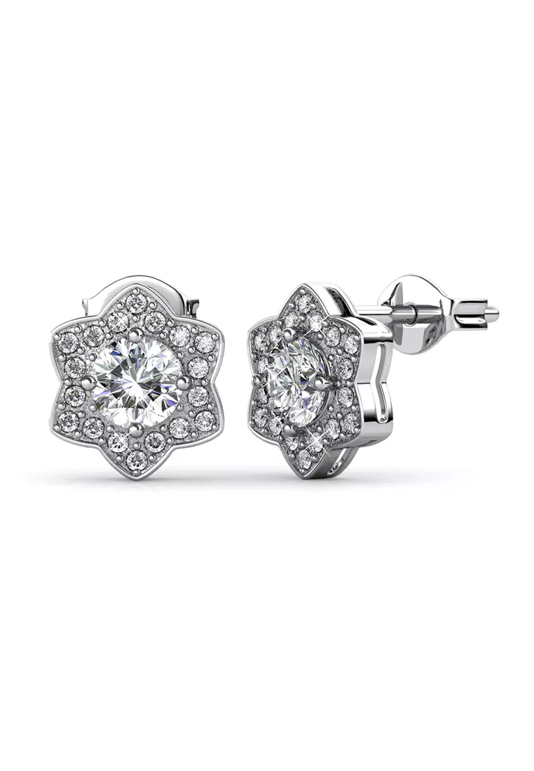 Buy Her Jewellery Her Jewellery Estella Earrings White Gold