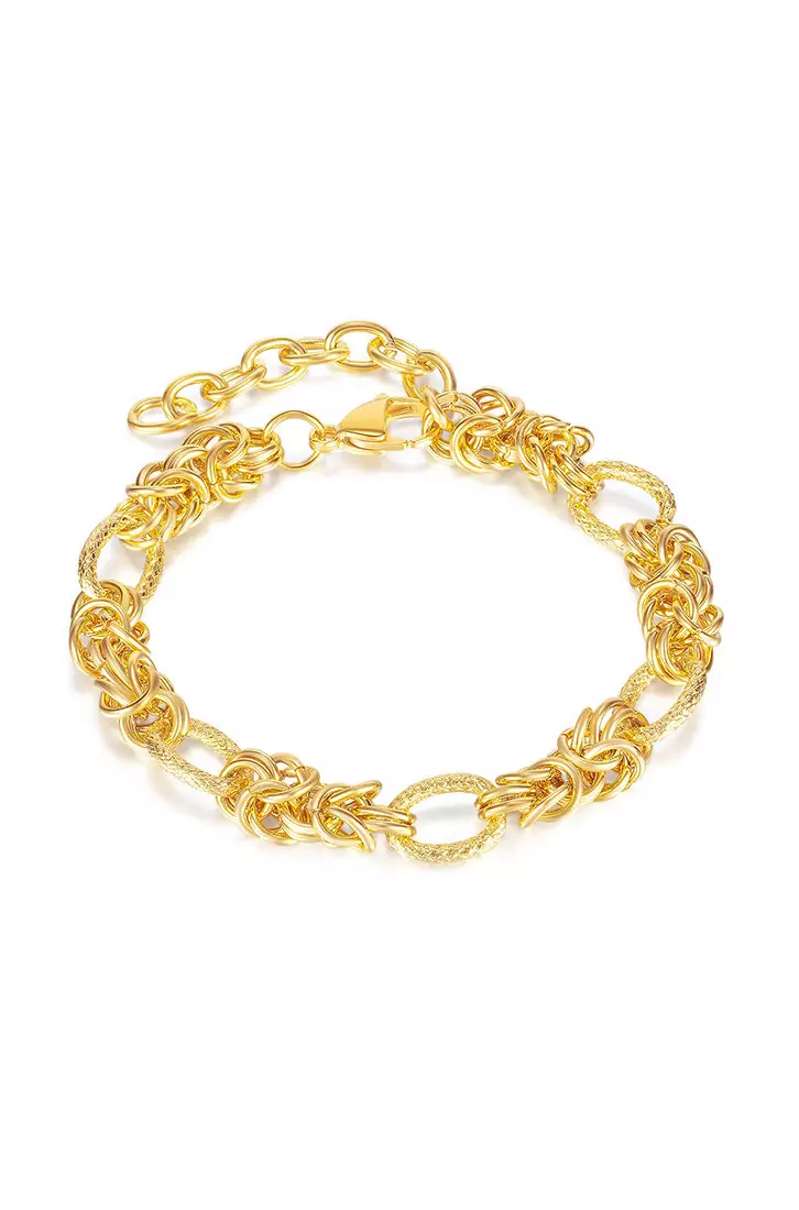 Gold chain hotsell bracelet 18k