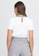 Apple & Eve white Casual Plain T-Shirt with Argyle Print Collar 56295AAA67CA43GS_3