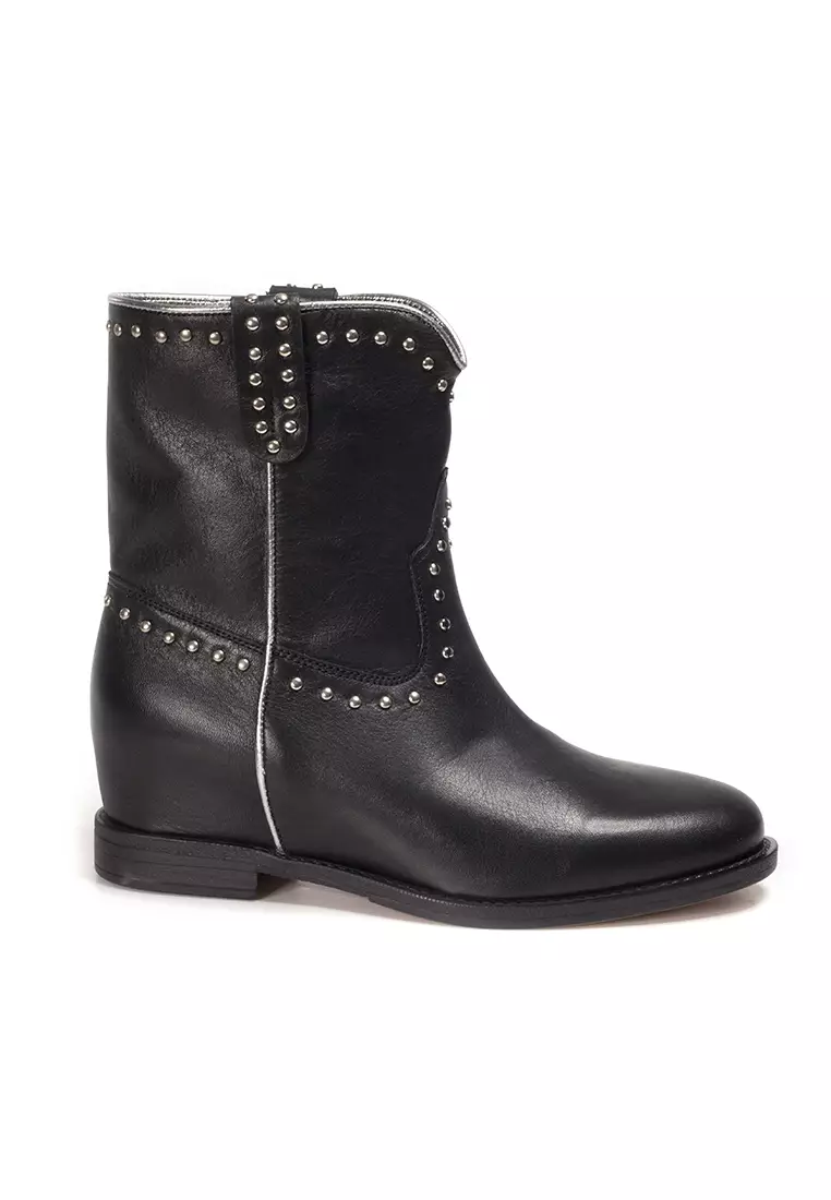 INUOVO Turkish Made Studs Cowboy leather boots