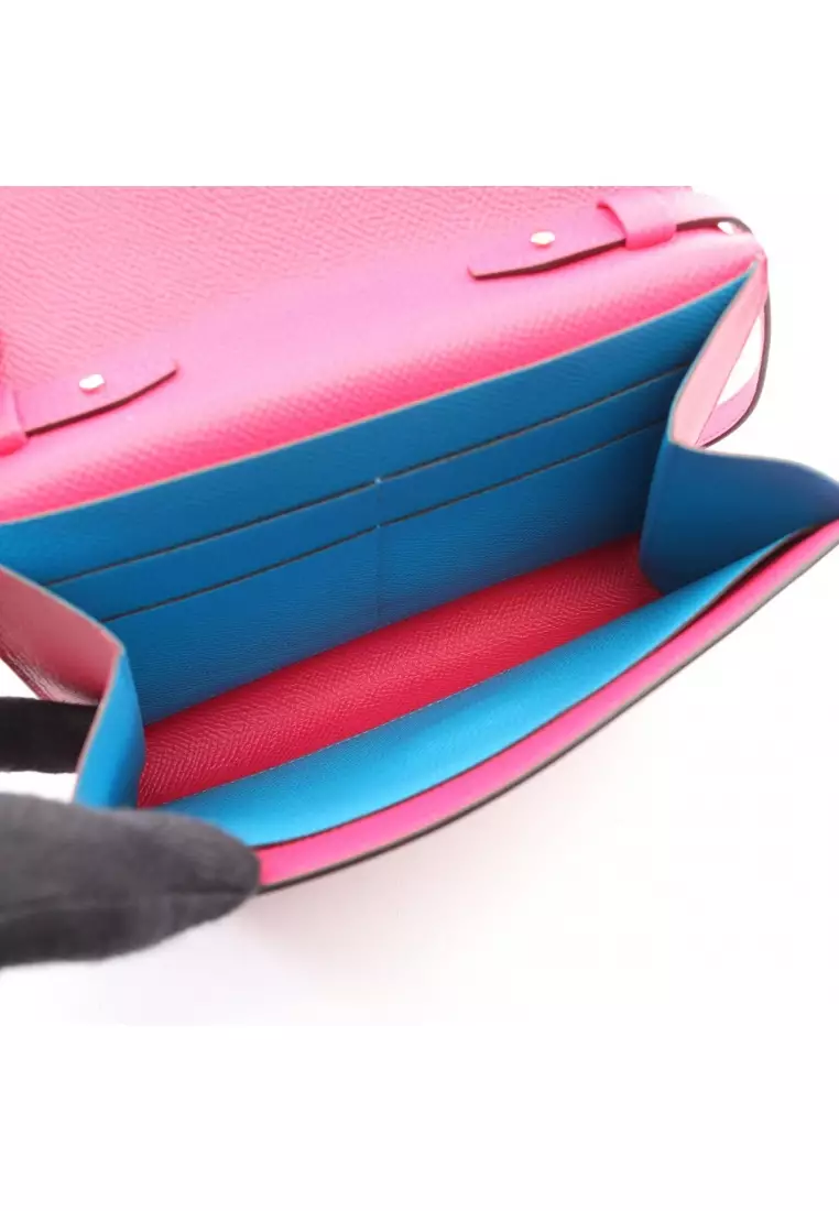 Pre-Loved Hermès Click 16 Verso rose mexico blue frida Shoulder bag Veau epsom Pink purple silver hardware Y stamp