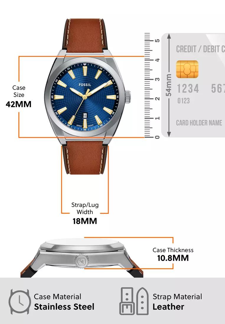 Buy Fossil Fossil Men's Everett Analog Watch ( FS6115 ) - Quartz ...