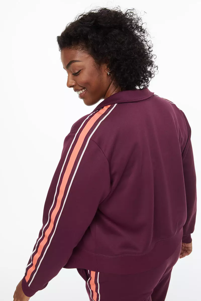 Maroon track jacket sales