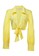 London Rag yellow Collared Puff Tie-up Crop Top in Yellow D6753AA04980C2GS_7