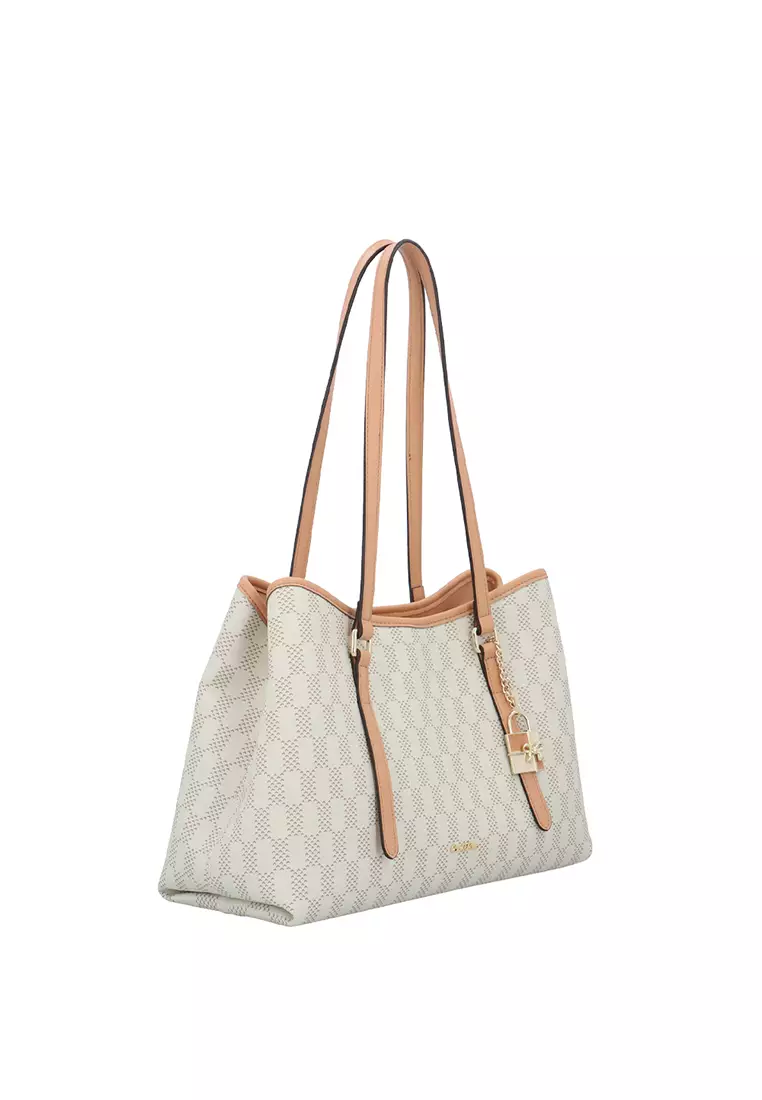 LoveGrid Tote Bag - Medium Beige