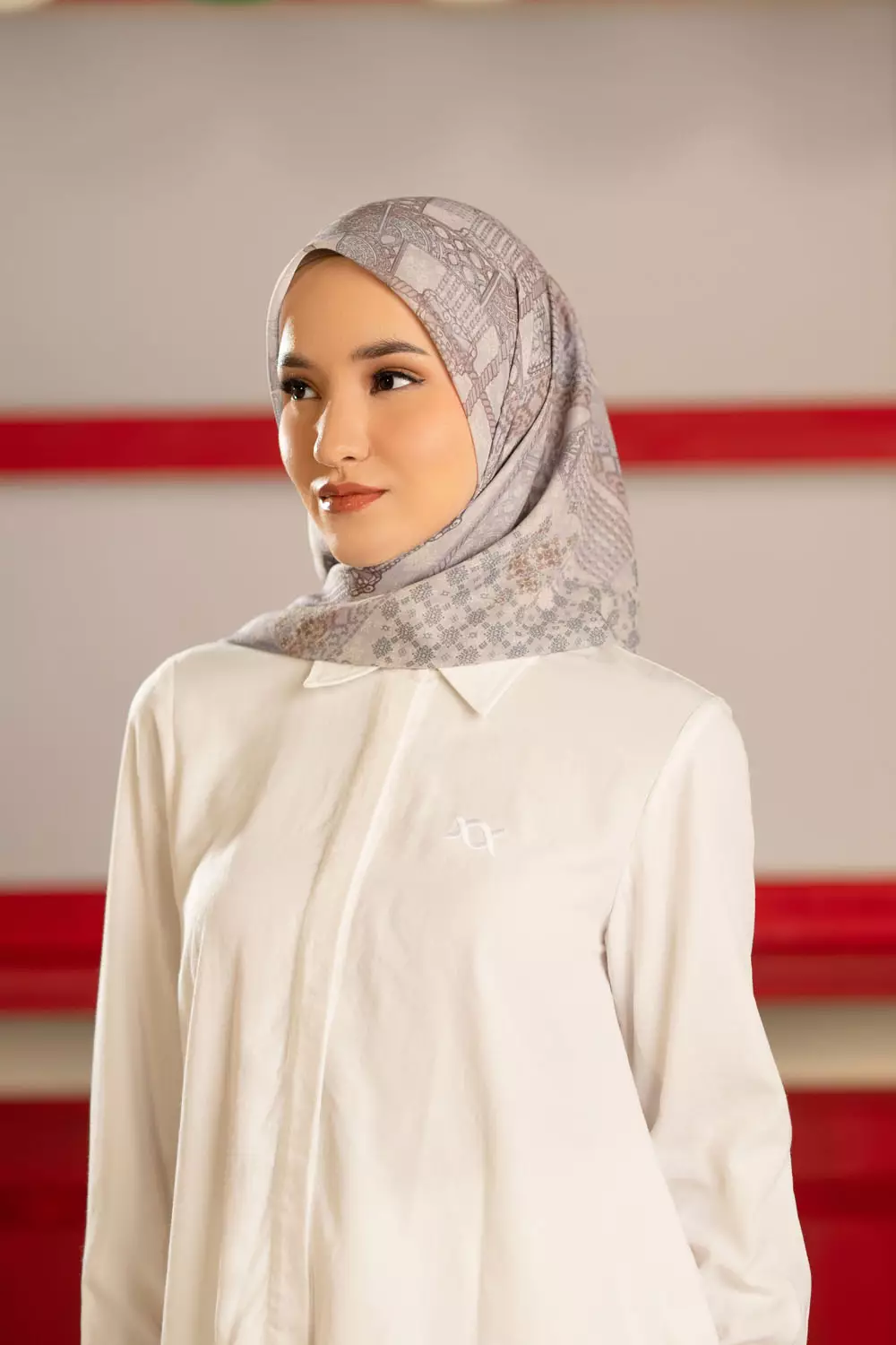 Klamby - Neera Scarf Ivory Calico