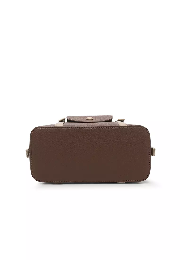 Women's Top Handle Bag / Sling Bag / Crossbody Bag / Shoulder Bag - Brown