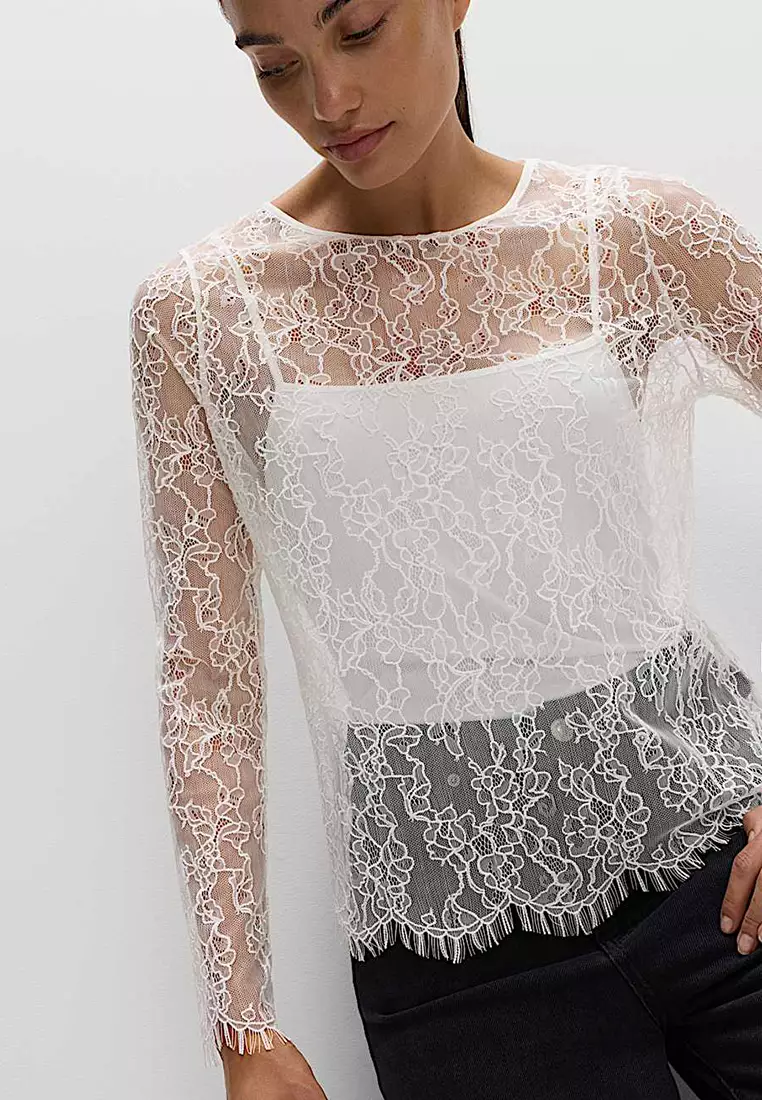 Lace Long Sleeve Top