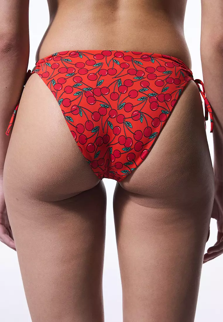 Chery Minimal Cut Cherry Bikini Bottom