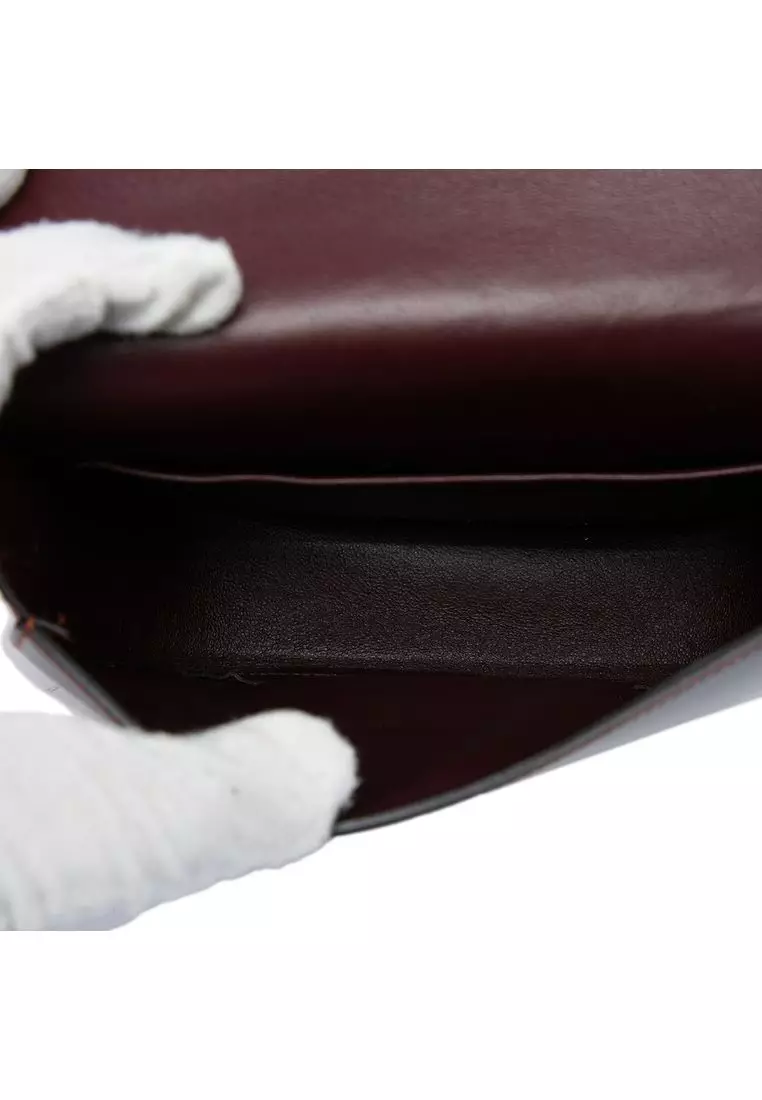 Pre-Loved Celine Small Bicolor Glazed Calfskin Trotteur Crossbody