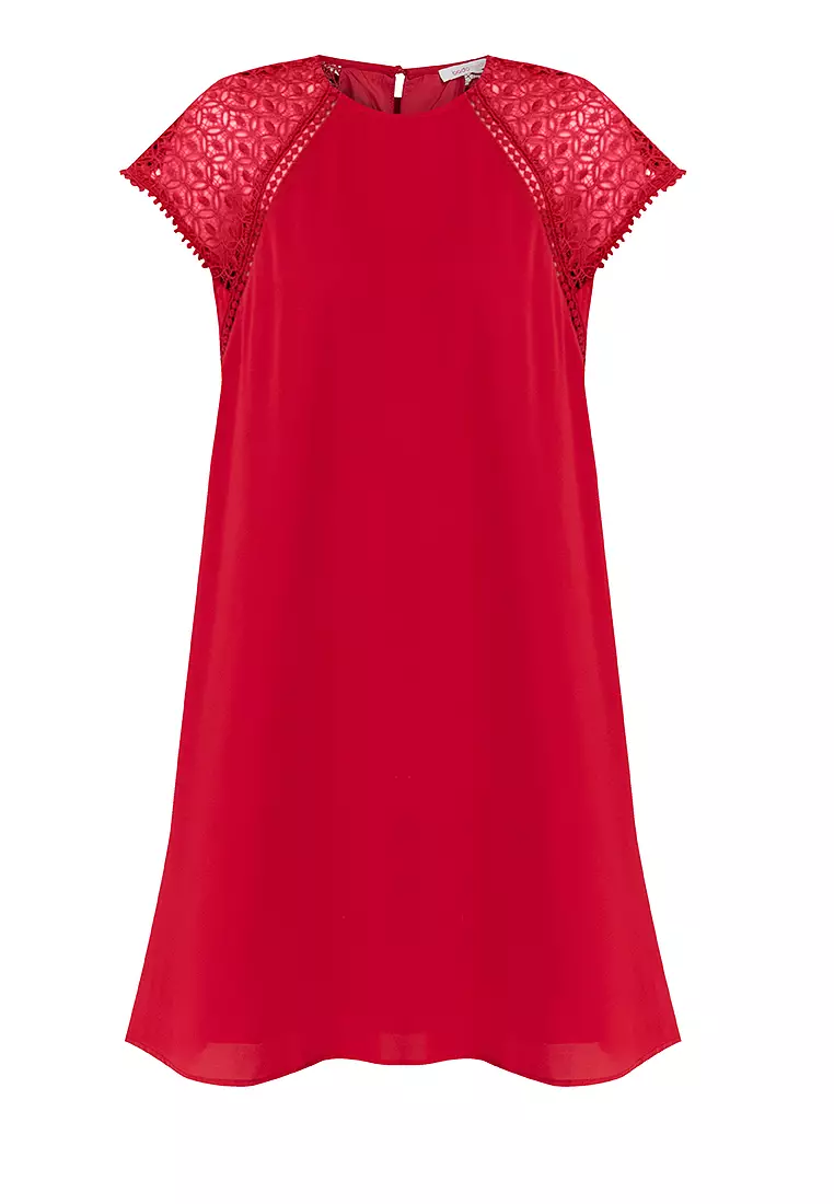 Buy BADOMODA Caledon Raglan Lace Sleeve Dress 2023 Online ZALORA