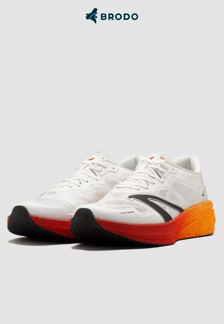 BRODO - Running Shoes Active Krakatau 2.0 White Lava Red