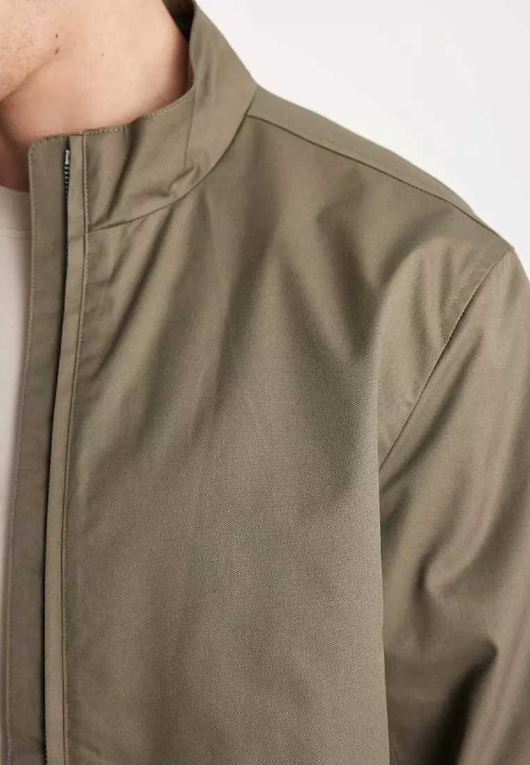 Stand Collar Slim Jacket