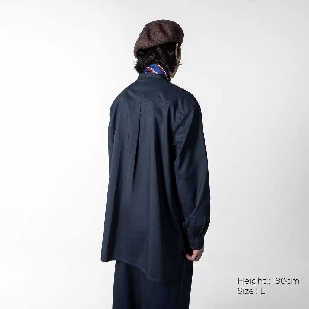 Bodypack Kremlin Long Sleeves Oversized Shirt - Navy