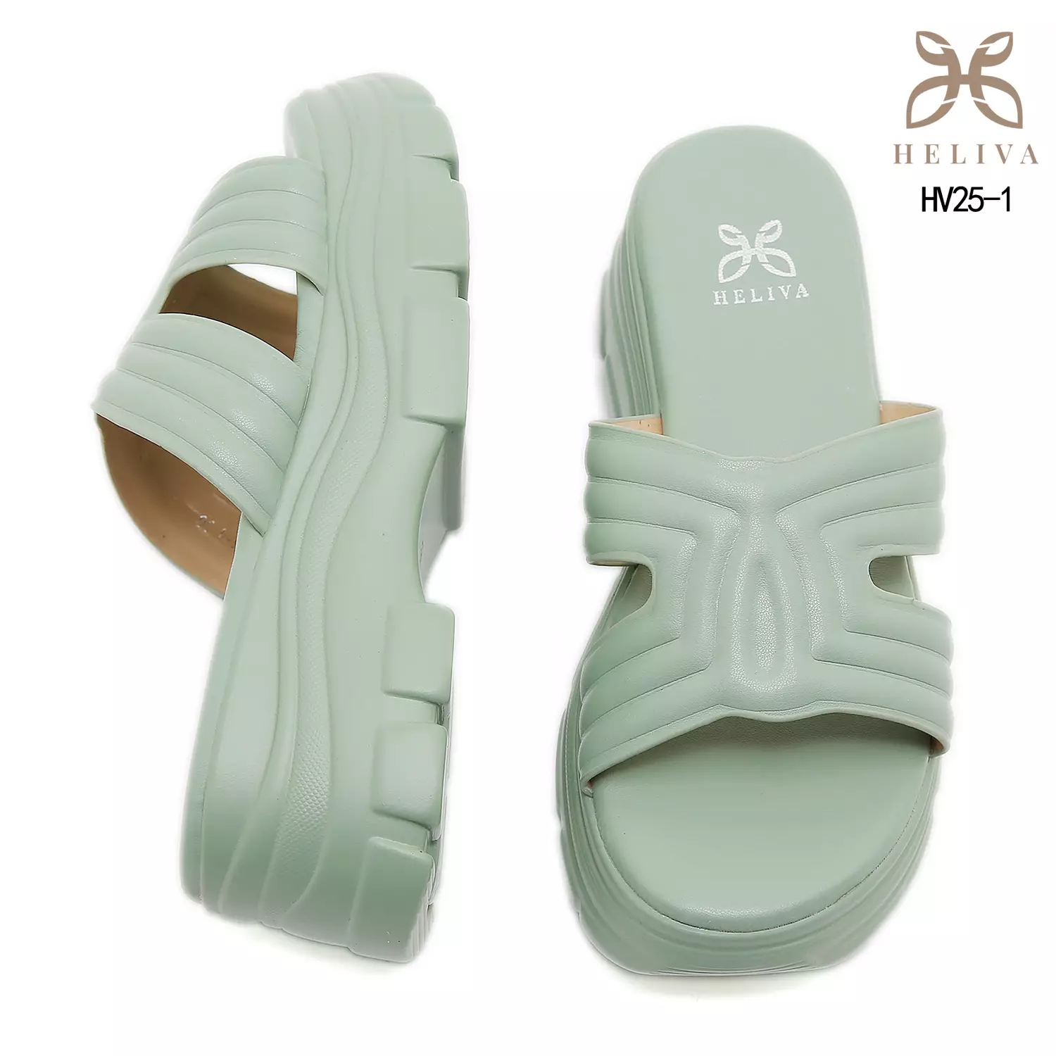 Heliva Zevia Statement Chunky Sandals in Lightweight Jelly Material HV25-1