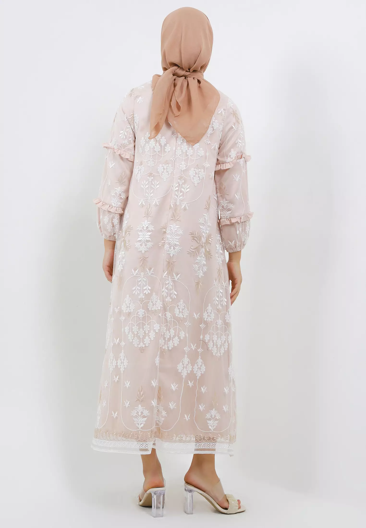 MFMW Zeora Dress Gamis Brukat Cream