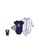 Little Kooma white and blue Hudson Baby Bodysuit Sleepsuit Bib 3 Piece Layette Set 01003CH Shark 7A957KAD0E81C1GS_1