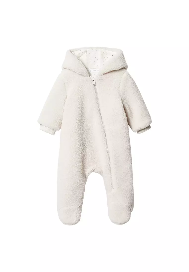 Hooded sales sherpa jumpsuit