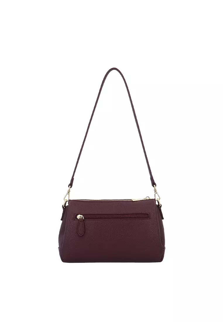 CR Harper 2-Way Shoulder Bag - Maroon