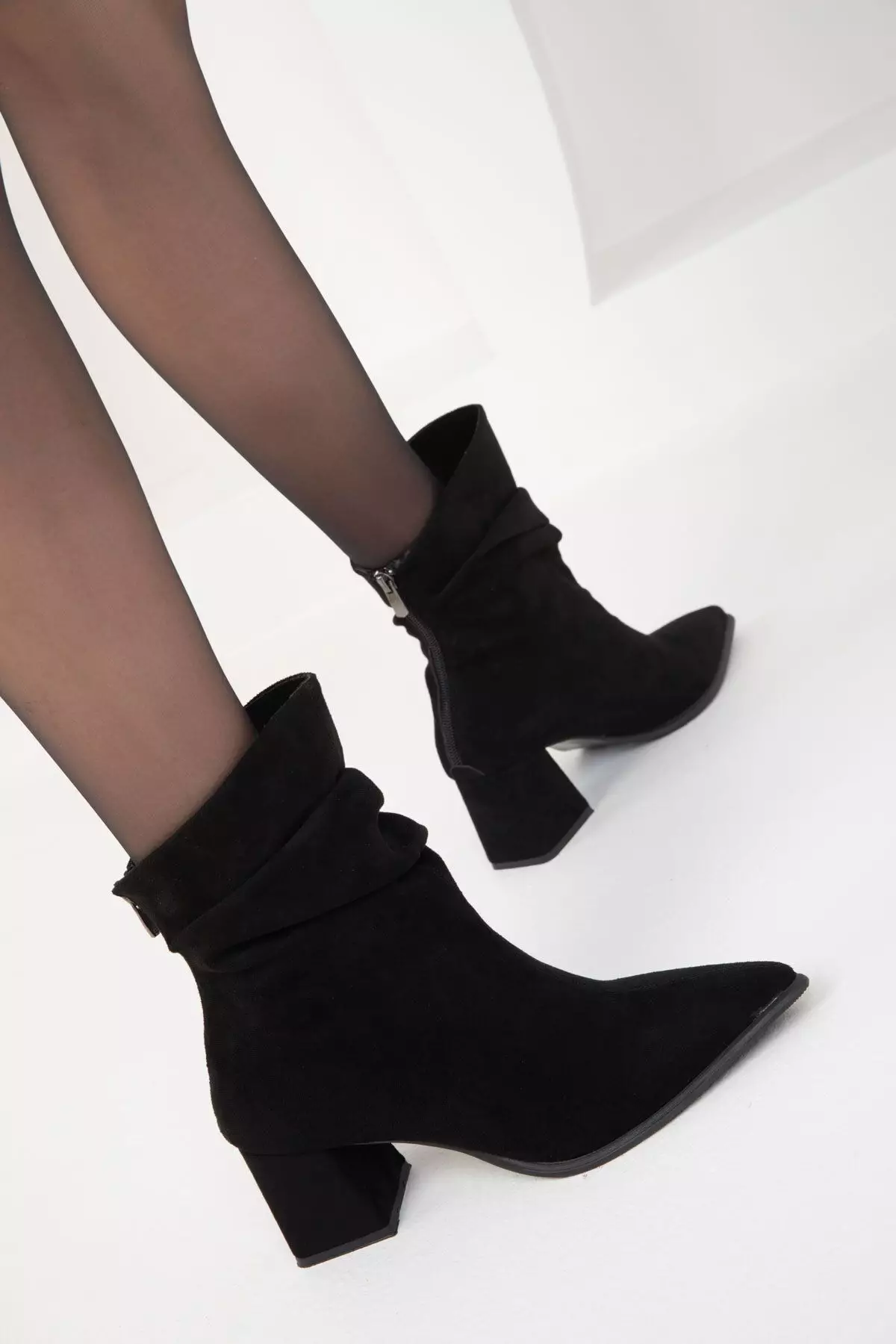 Discount on Soho  shoes - SKU: Ruched Pointed Toe Boots