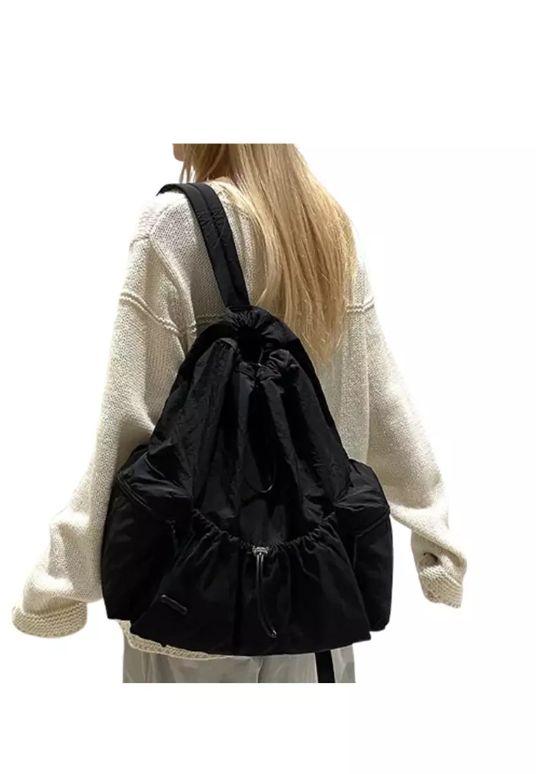 Tas Ransel 860 Wanita Backpack Wanita Remaja Tas Bahan Anti Air ORIGINAL - Black