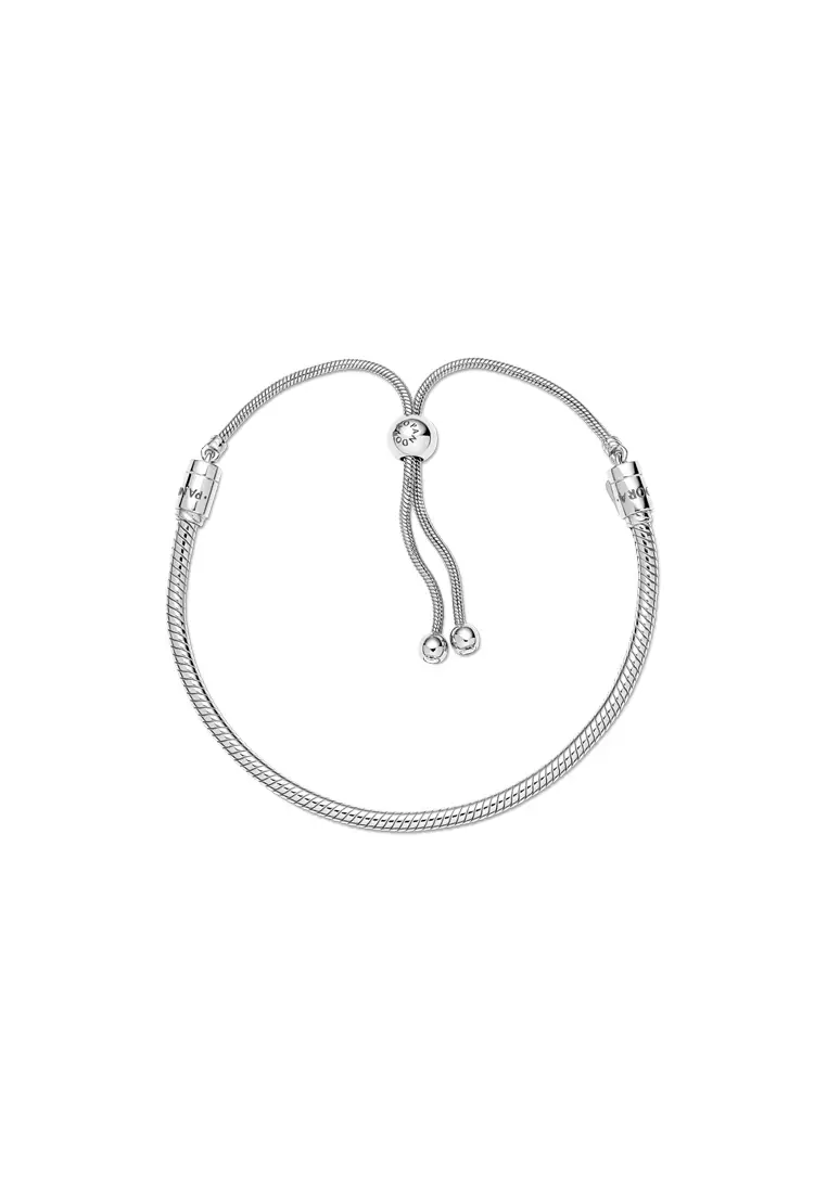 buy-pandora-pandora-moments-snake-chain-slider-bracelet-online-zalora