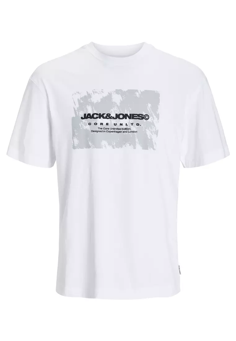Jack & Jones T-shirt imprimé - black/flower/noir