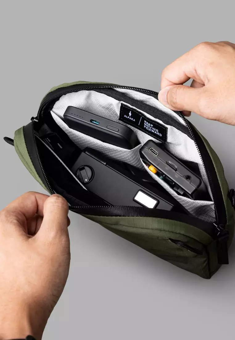 Alpaka Flight Sling 1L - Axoflux Green