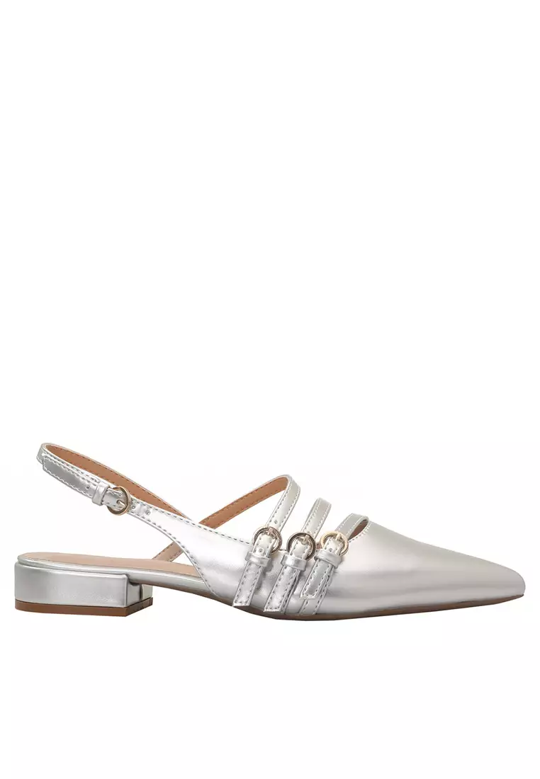 Discount on Twenty Eight Shoes  shoes - SKU: 2.5CM Triple Strap Slingback Heel TE578-30