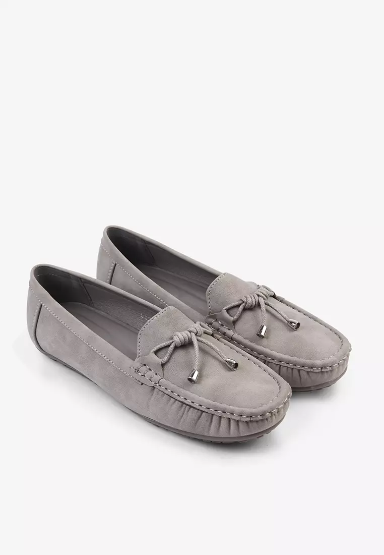 Sepatu Bustong Mules Slip on Wanita L.Hiroko 02 Grey