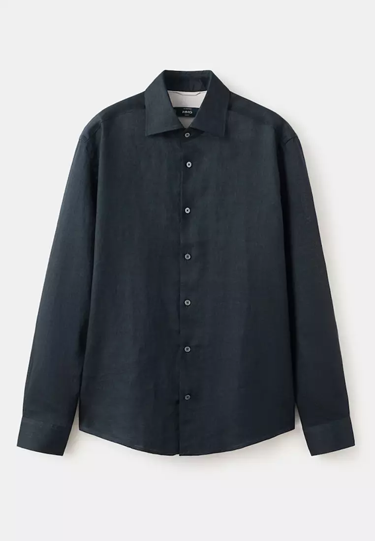 100% Linen Slim-Fit Shirt