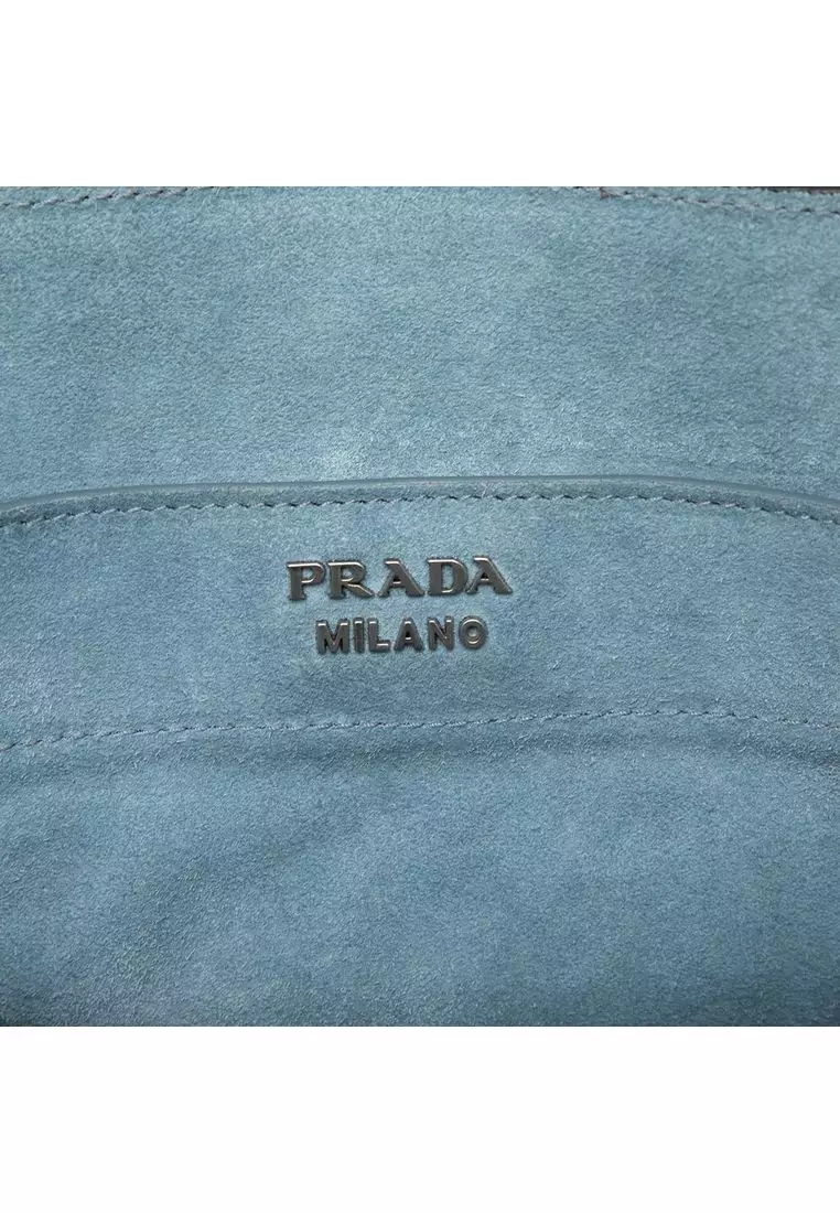 Pre-Loved Prada Glace Calf Etiquette Tote