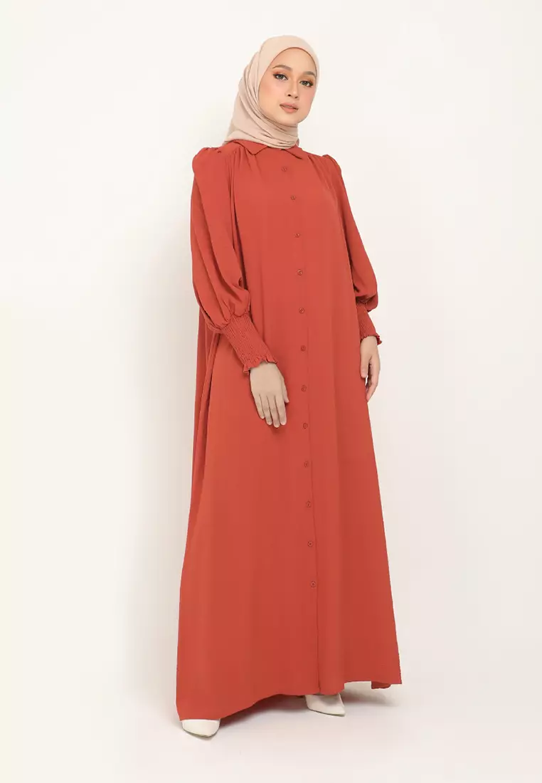 Brick orange dress clearance
