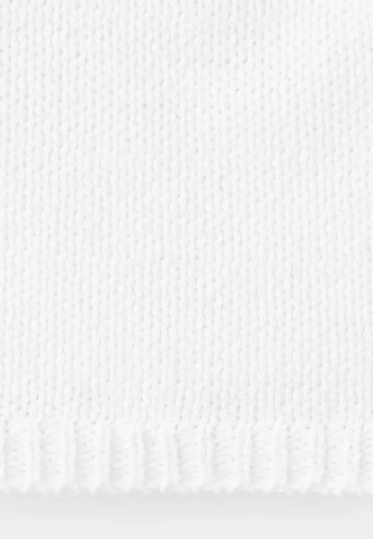 Knitted Top With Draped Neck