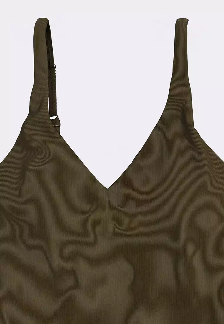Women's V-Neck One Piece Swimsuit