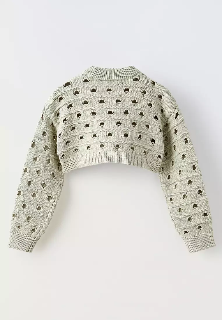 ZARA Knitted Crop Sweater 2025 Buy ZARA Online ZALORA Hong Kong