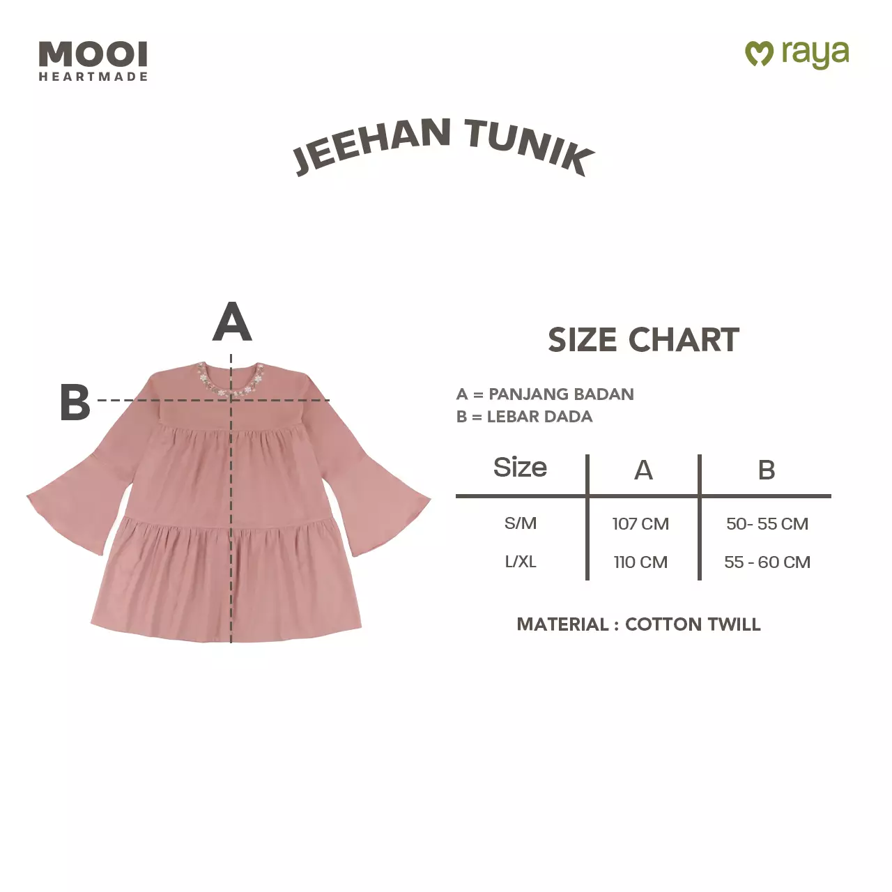 Mooi Tunik Wanita Atasan Wanita Jeehan Tunik - Lilac