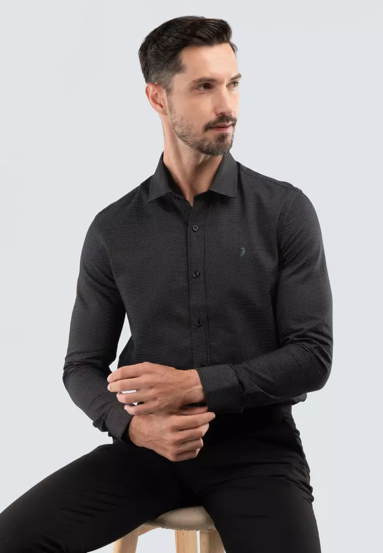 Polo Haus - Men’s 100% Cotton Signature Fit Long Sleeve