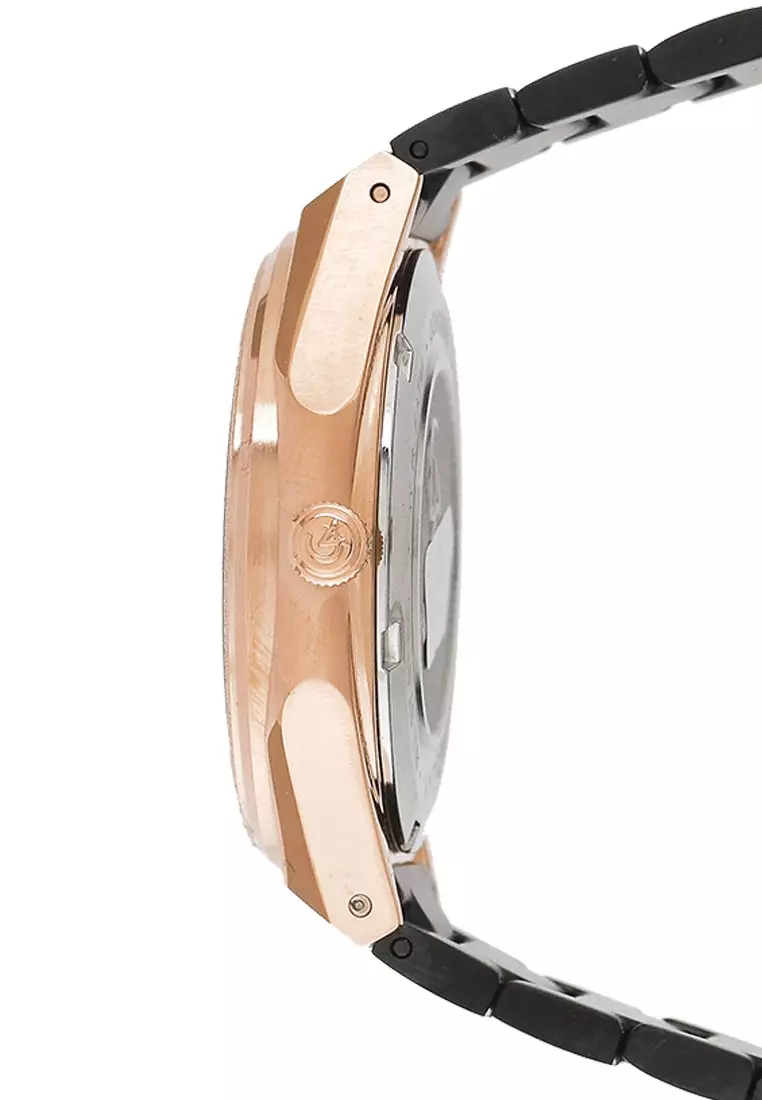 Alexandre Christie Jam Tangan Wanita - Black Rosegold - Stainless Steel - 2A09 BFBBRBA