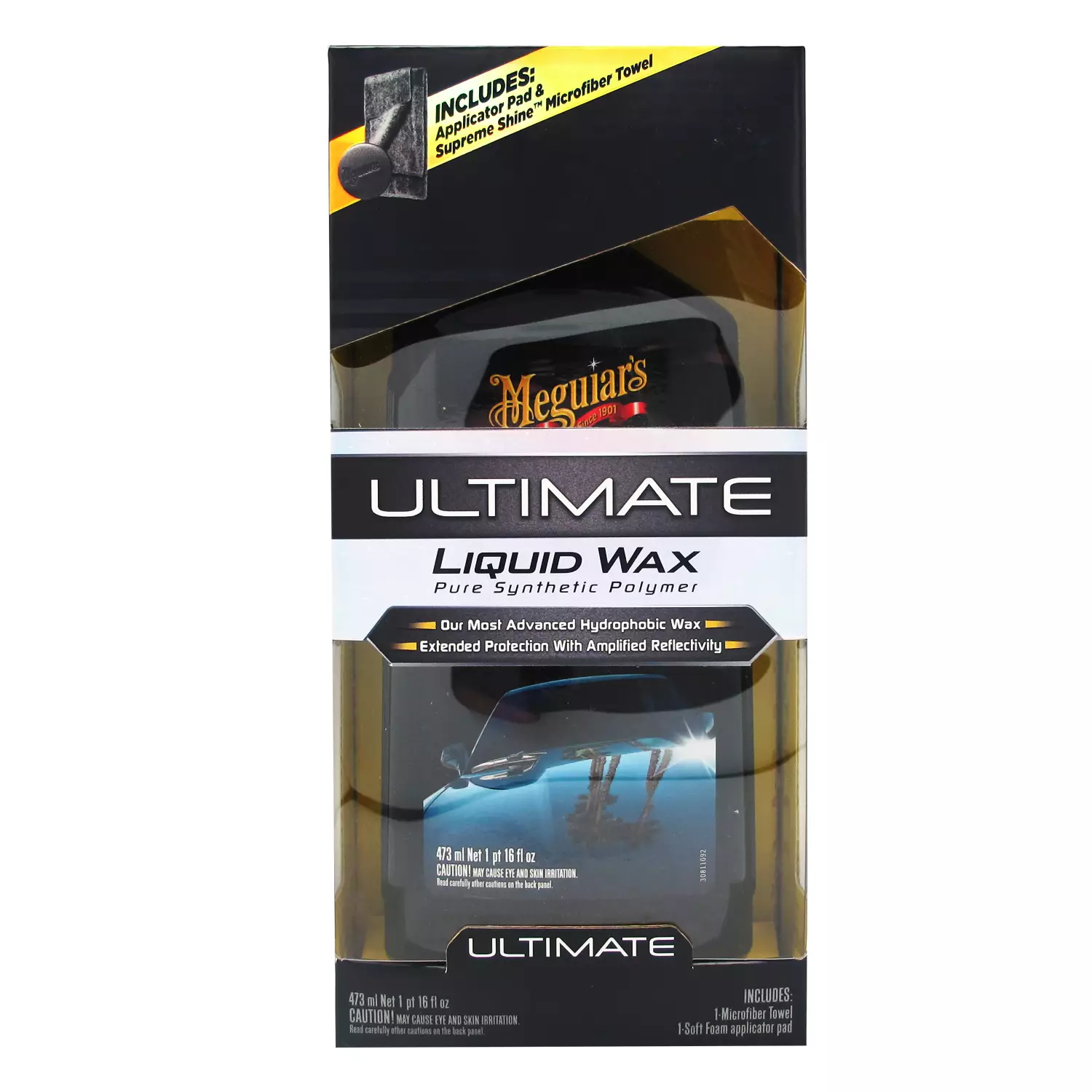 Meguiar's Ultimate Liquid Wax, Durable Protection that Shines, Towel and  Pad Included – 16 Oz Bottle