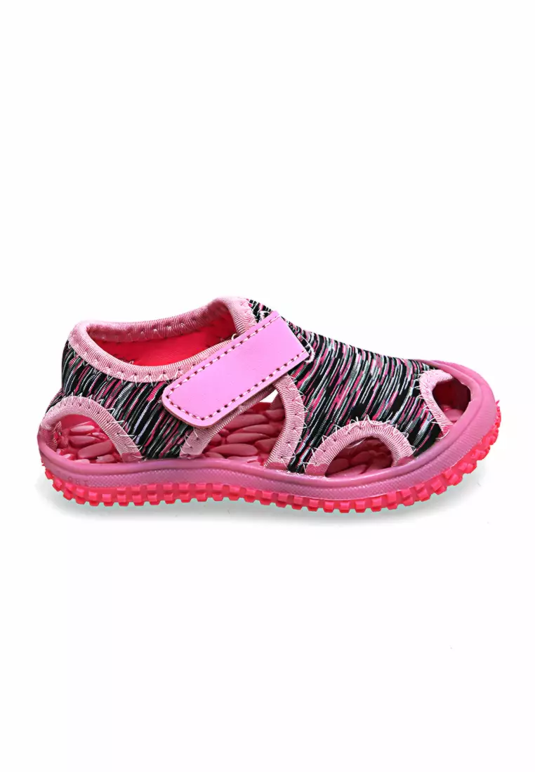 Mians Sandal Anak Casual Cute Anti Slip Comfortable Material Rubber Cotton ORIGINAL - Pink