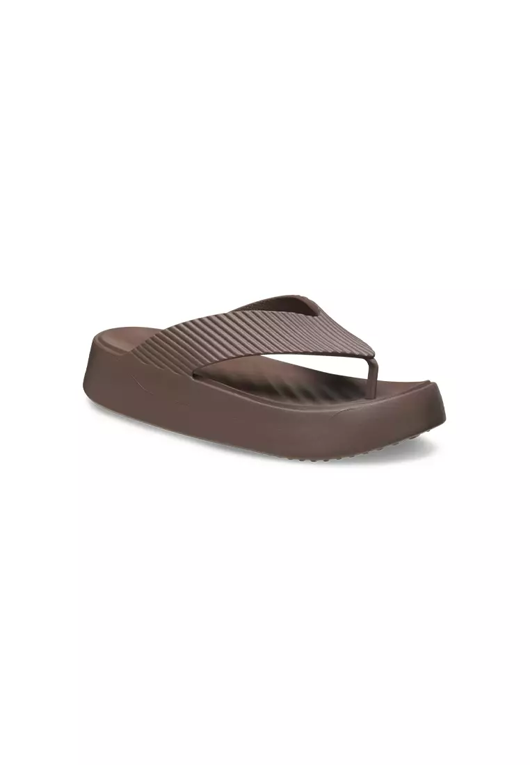 Discount on Crocs  shoes - SKU: Women's Getaway Platform Beach Flip in Truffle