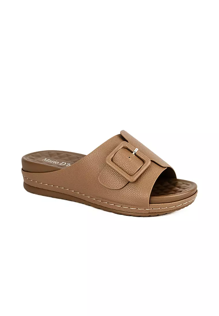 Discount on Mario D' boro Runway  shoes - SKU: Women's Flats Sandals LX 26063 Taupe C49
