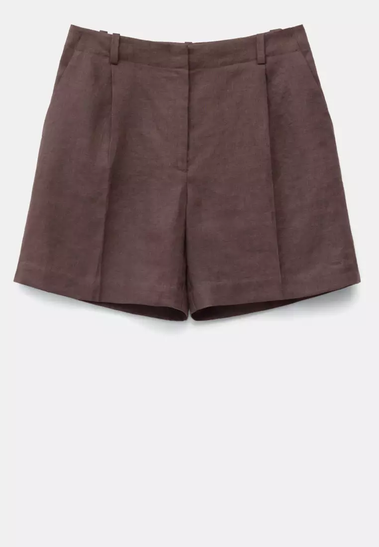 Tailored Linen Shorts