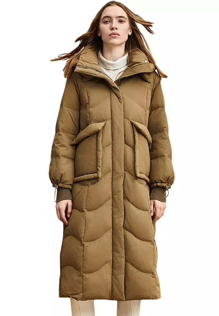 Down sale hooded coat