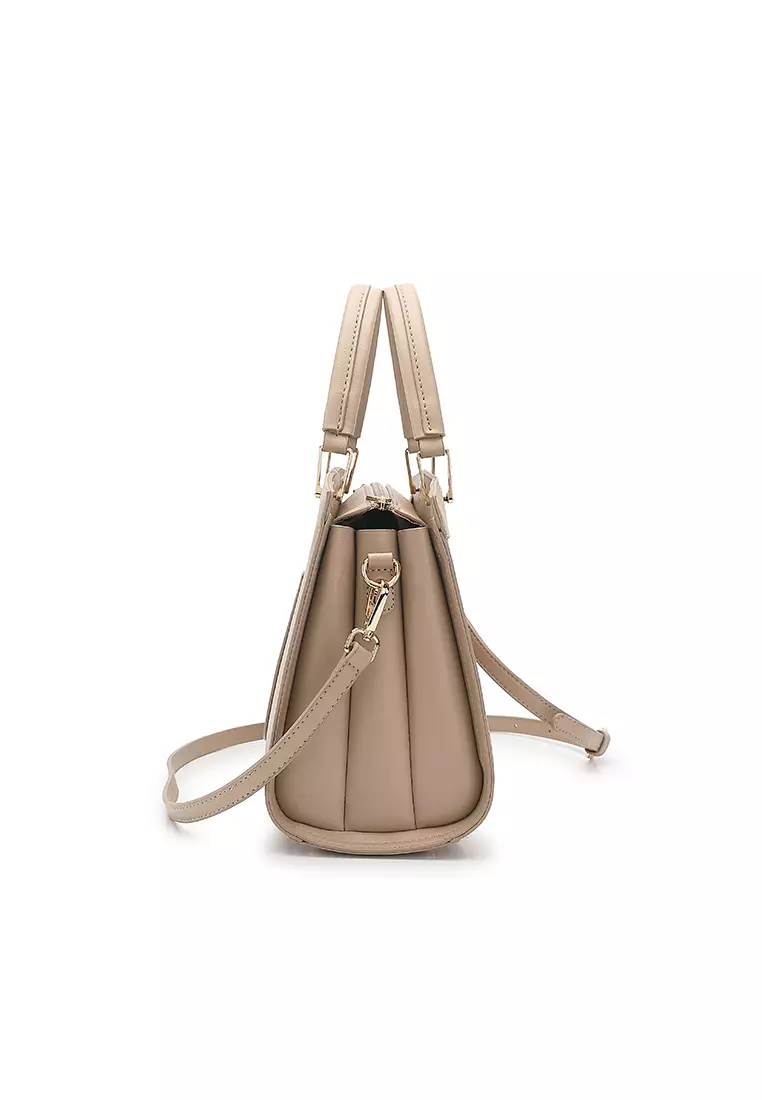 Women's Top Handle Bag / Sling Bag / Crossbody Bag / Shoulder Bag (Tas Tangan / Tas Selempang / Tas Bahu) - Cokelat