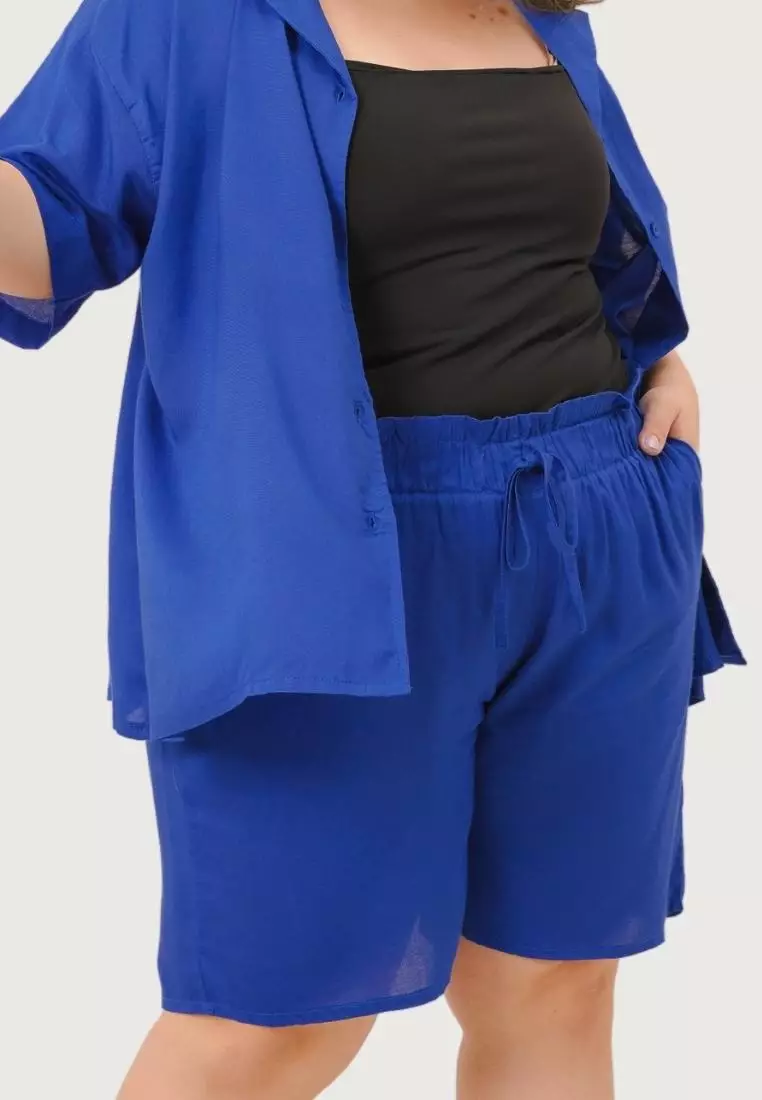 Plus Size Shorts Lucia Blue