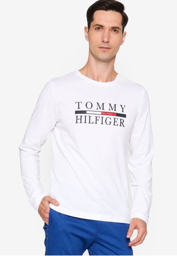 white long sleeve tommy hilfiger shirt