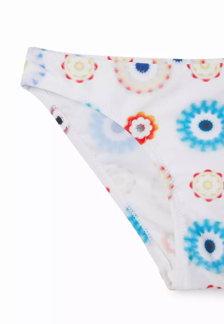 Desigual Girl Geometric strap bikini.